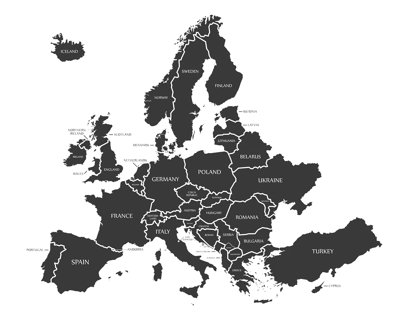 Map of Europe