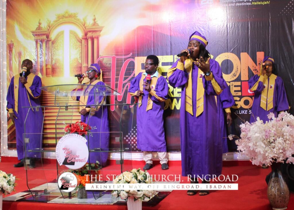 Choir Ministration at a branch in Nigeria